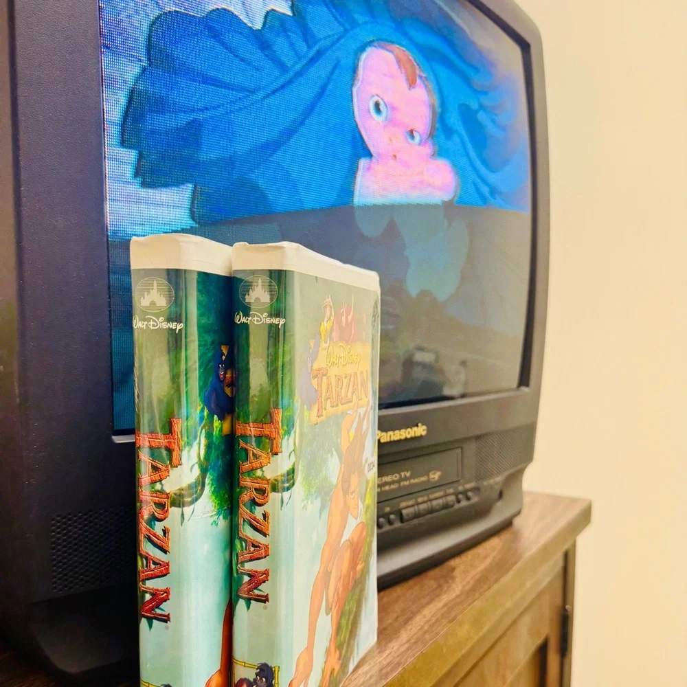 Disney Tarzan VHS with Jungle Art